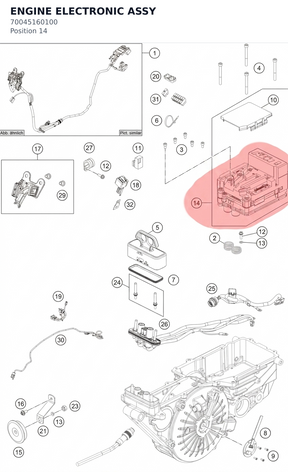 Diagram preview: ENGINE ELECTRONIC ASSY (70045160100)