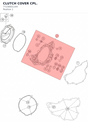 Diagram preview: CLUTCH COVER CPL. (77230001144)