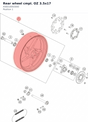 Diagram preview: Rear wheel cmpl. OZ 3.5x17 (A56010093000)