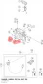 Diagram preview: RANGE CHANGE METAL NUT M5 (54603048200)