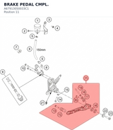 Diagram preview: BRAKE PEDAL CMPL. (A67913050033C1)