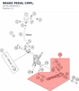 Diagram preview: BRAKE PEDAL CMPL. (A67913050033C1)
