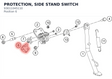 Diagram preview: PROTECTION, SIDE STAND SWITCH (93011045110)