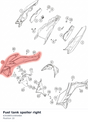 Diagram preview: Fuel tank spoiler right (63508051000ABA)