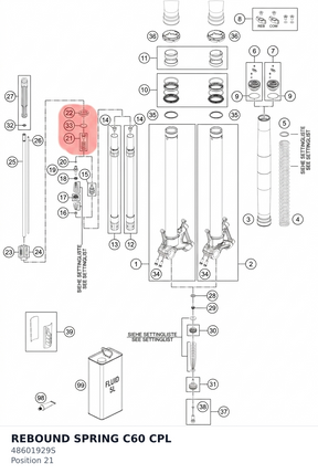Diagram preview: REBOUND SPRING C60 CPL (48601929S)