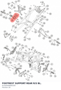 Diagram preview: FOOTREST SUPPORT REAR R/S BL. (6130304900033S)