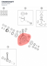 Diagram preview: CRANKSHAFT (A42030118000)