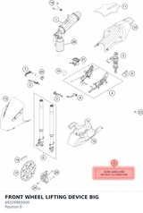Diagram preview: FRONT WHEEL LIFTING DEVICE BIG (69329965000)