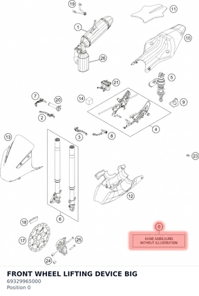 Diagram preview: FRONT WHEEL LIFTING DEVICE BIG (69329965000)