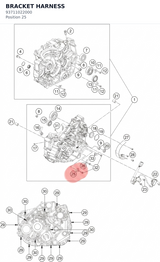 Diagram preview: BRACKET HARNESS (93711022000)