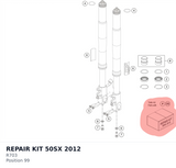 Diagram preview: REPAIR KIT 50SX 2012 (R703)