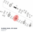 Diagram preview: SLIDING GEAR, 4TH GEAR (79133014000)