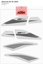 Diagram preview: decal kit 65 SX 2020 (46308099400)