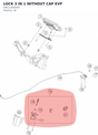 Diagram preview: LOCK 3 IN 1 WITHOUT CAP EVP (94611066044)