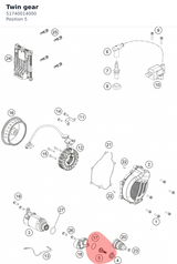 Diagram preview: Twin gear (51740014000)
