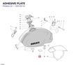 ADHESIVE PLATE 43312511A diagram position