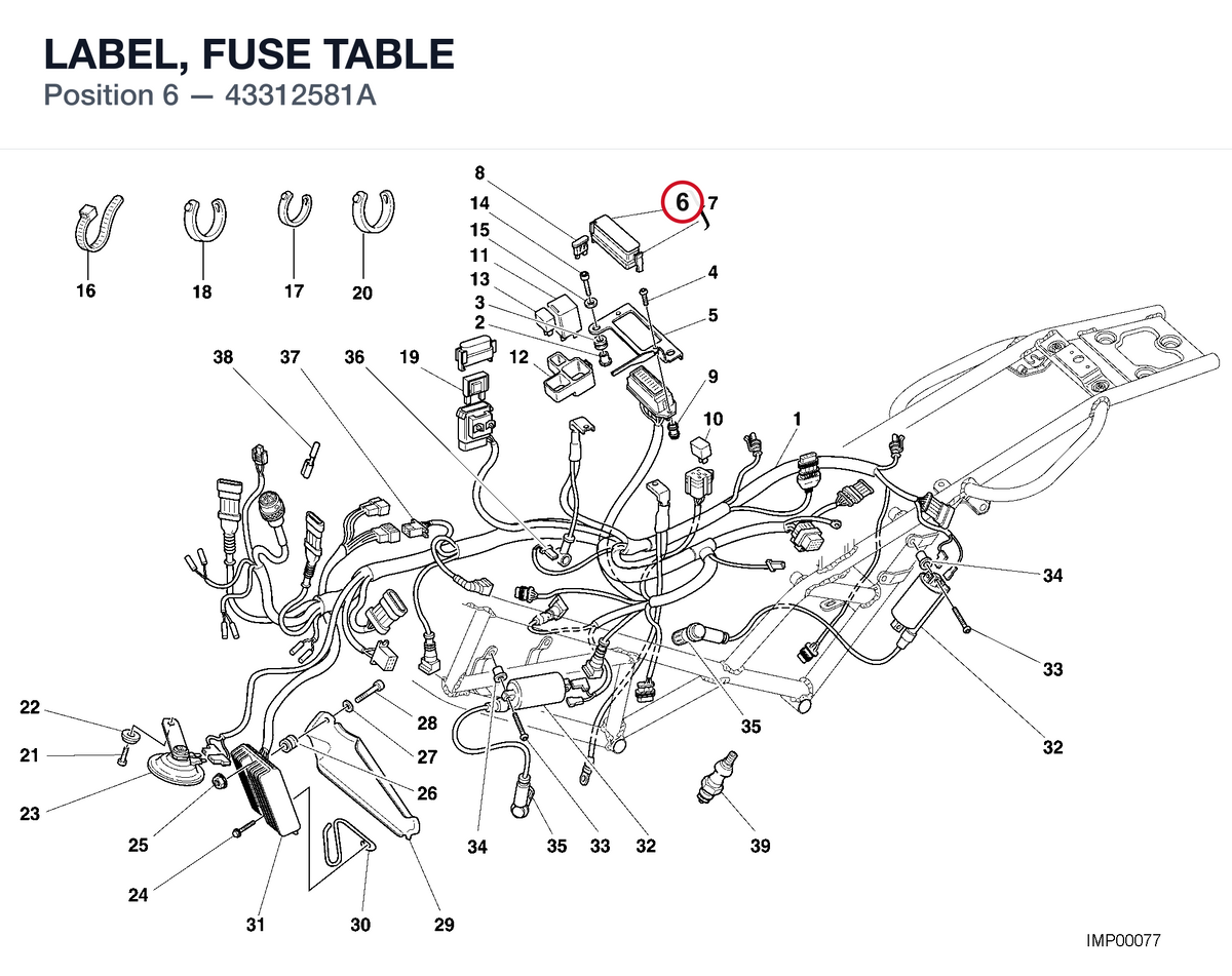 LABEL, FUSE TABLE