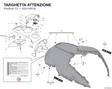 TARGHETTA ATTENZIONE 43314281B diagram position