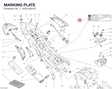 MARKING PLATE 43314421C diagram position