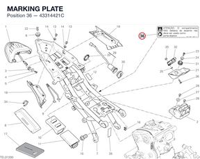 MARKING PLATE 43314421C diagram position