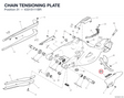 CHAIN TENSIONING PLATE 43315111BR diagram position