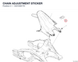 CHAIN ADJUSTMENT STICKER 43315581TH diagram position