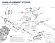 CHAIN ADJUSTMENT STICKER