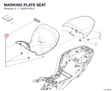 MARKING PLATE SEAT 433P4191A diagram position