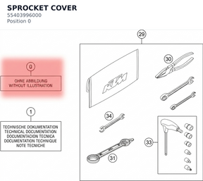 Diagram preview: SPROCKET COVER (55403996000)