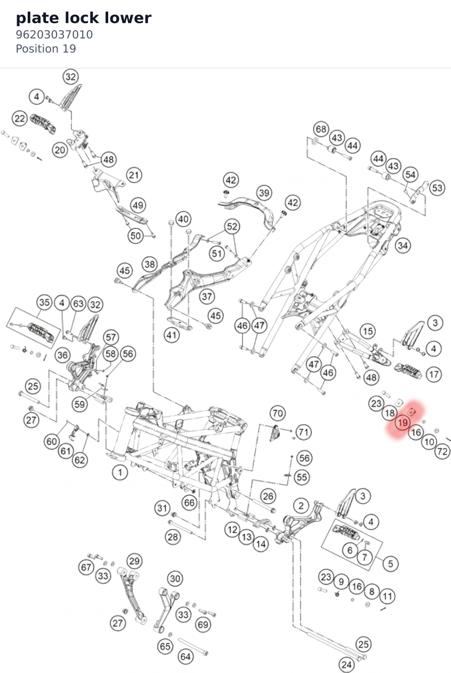 Diagram preview: plate lock lower (96203037010)