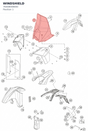 Diagram preview: WINDSHIELD (76408008000)
