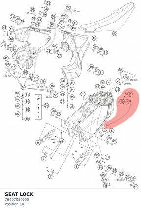 Diagram preview: SEAT LOCK (76407050000)