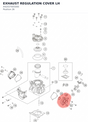 Diagram preview: EXHAUST REGULATION COVER LH (A42037005000)
