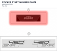 Diagram preview: STICKER START NUMBER PLATE (A46008095000)