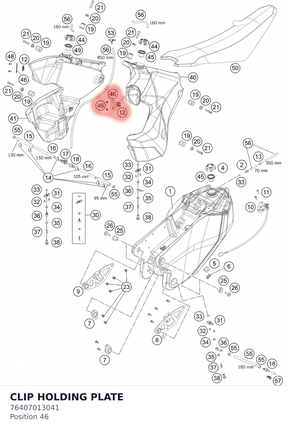 Diagram preview: CLIP HOLDING PLATE (76407013041)