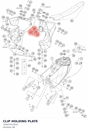 Diagram preview: CLIP HOLDING PLATE (76407013041)