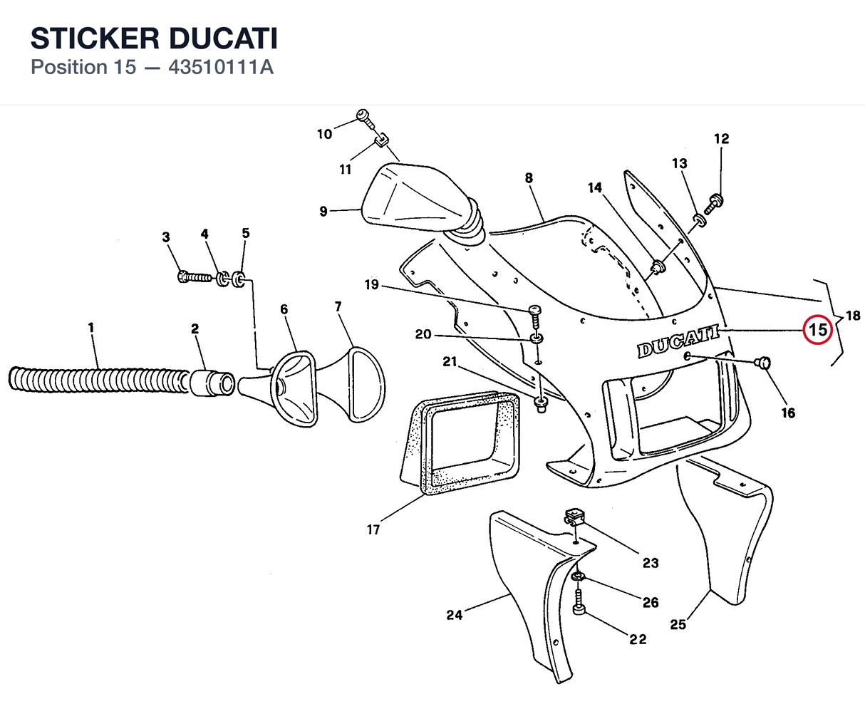 STICKER DUCATI