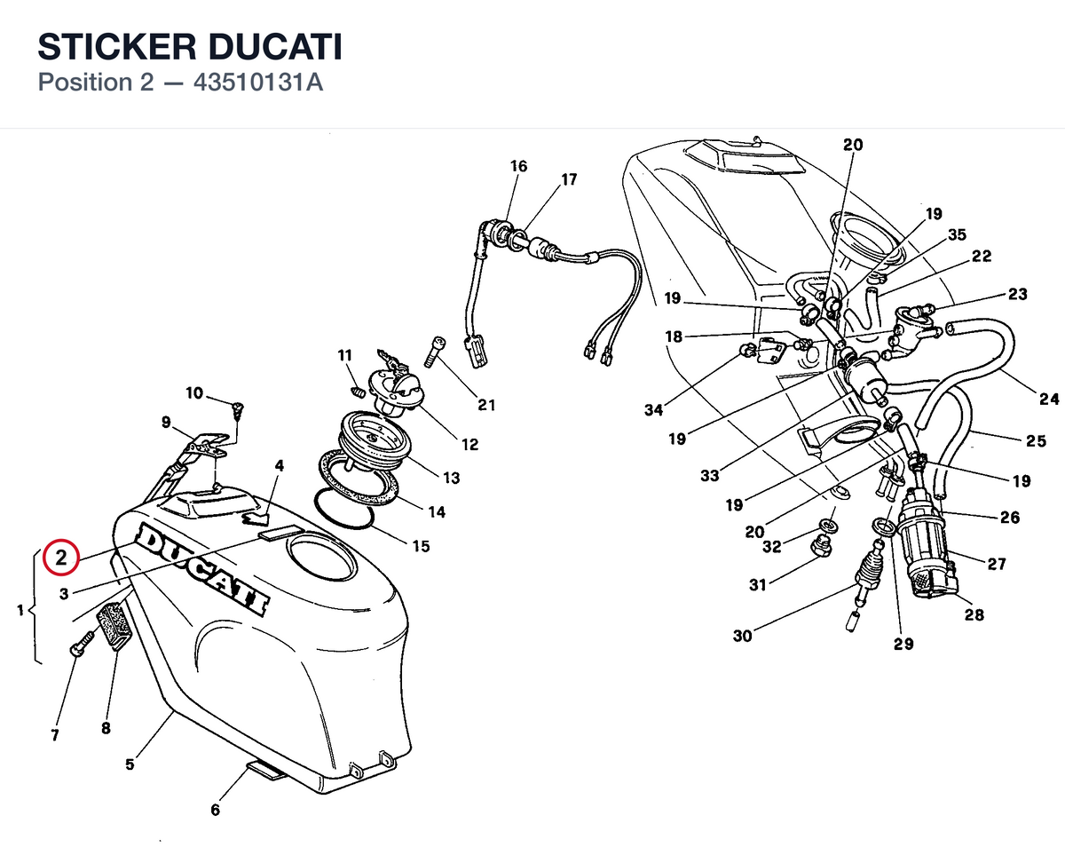 STICKER DUCATI