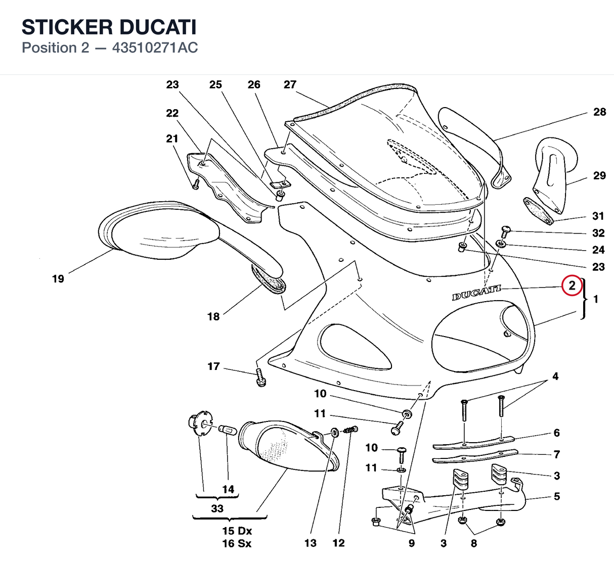 STICKER DUCATI