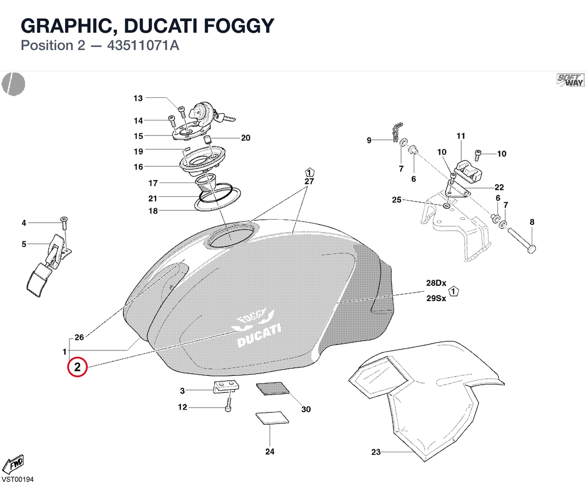 GRAPHIC, DUCATI FOGGY