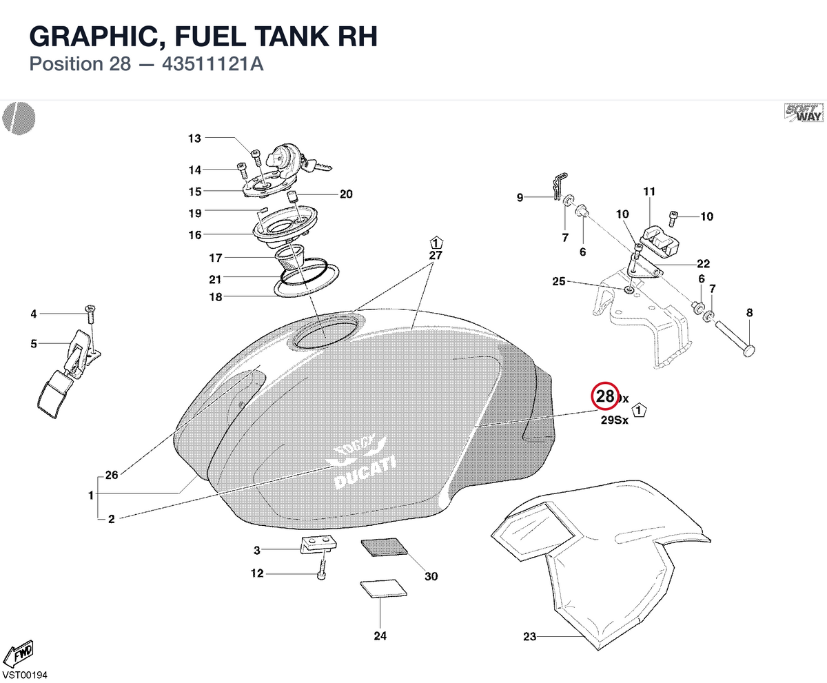 GRAPHIC, FUEL TANK RH
