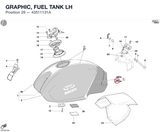 GRAPHIC, FUEL TANK LH
