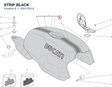 STRIP BLACK 43511221A diagram position