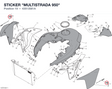 STICKER "MULTISTRADA 950" 43513581A diagram position