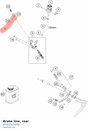 Diagram preview: Brake line, rear (A56013070000)