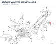 STICKER MONSTER 900 METALLIC IE