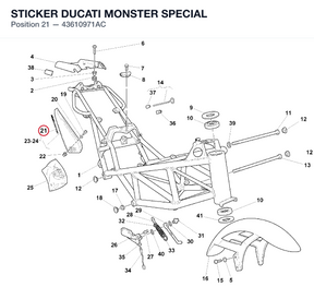 STICKER DUCATI MONSTER SPECIAL