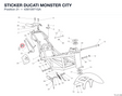 STICKER DUCATI MONSTER CITY