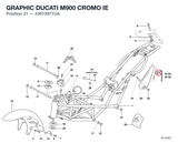 GRAPHIC DUCATI M900 CROMO IE