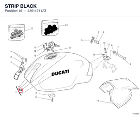 STRIP BLACK 43611711AT diagram position
